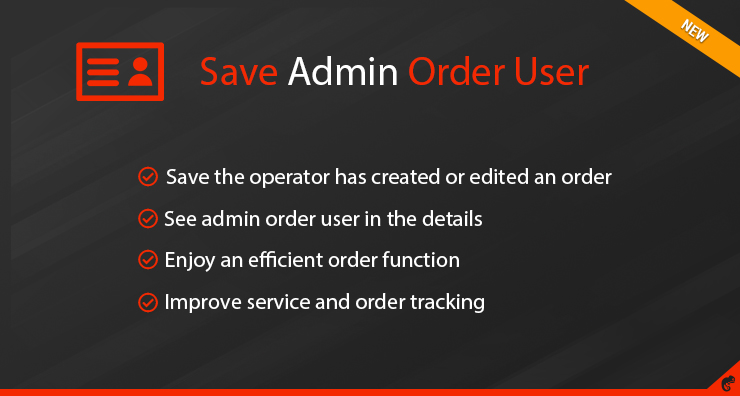 Save Admin Order User
